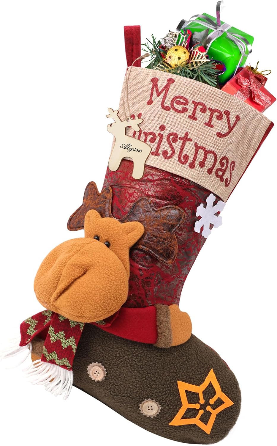 Personalized Christmas Stocking with 3D Character – 3 Designs