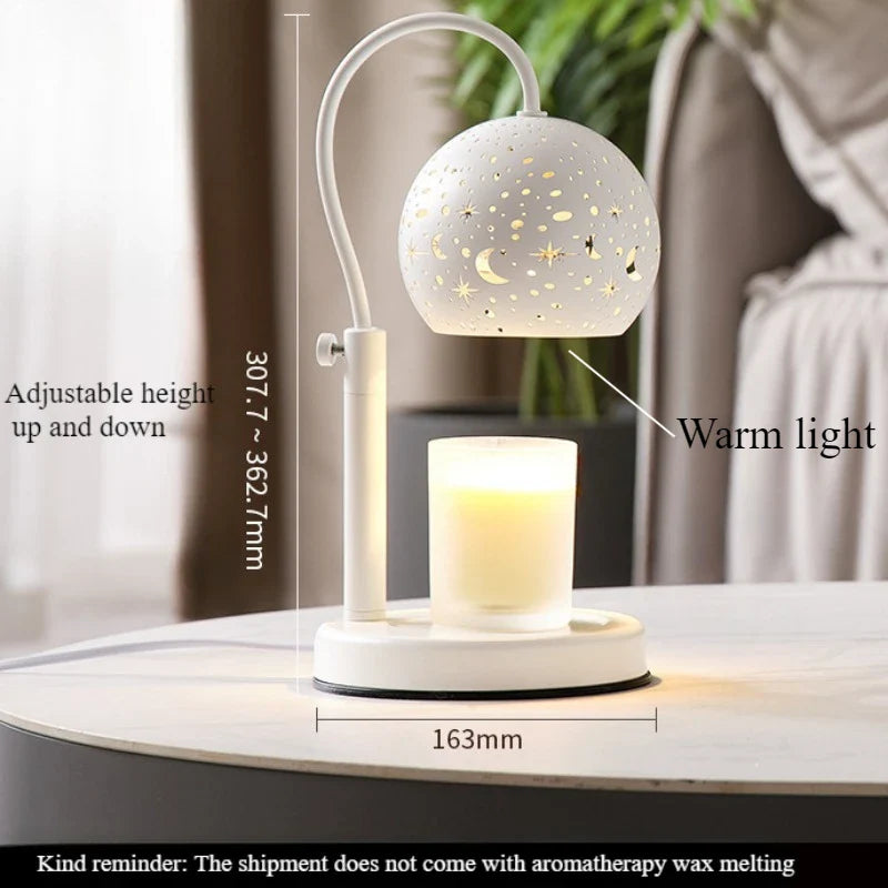 Celestial Starry Night Candle Warmer Lamp