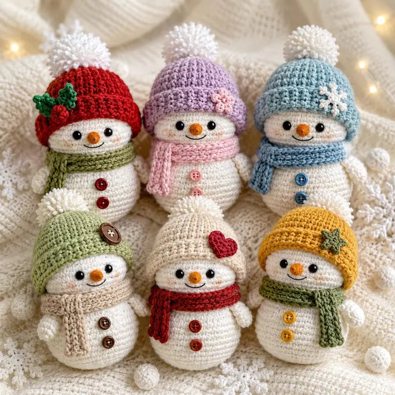 DIY Crochet Snowman Amigurumi Kit