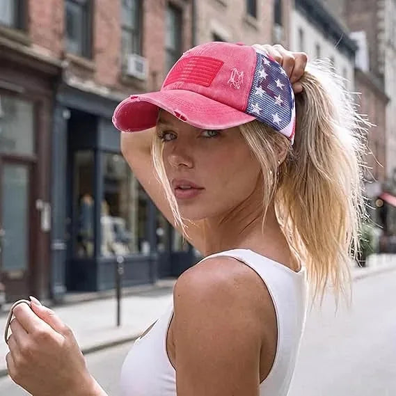 Women's USA 250th Anniversary Ponytail Baseball Cap