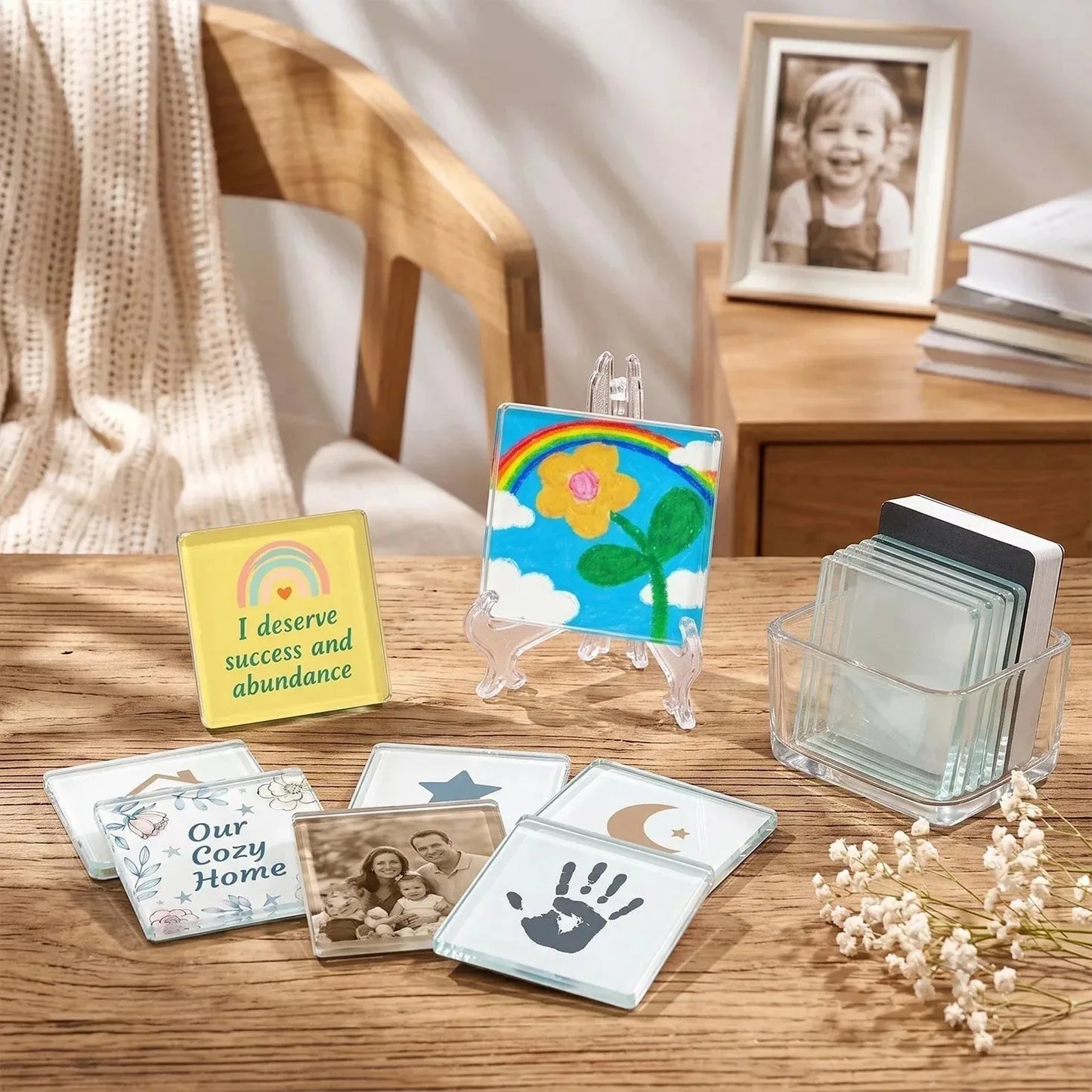 Clear Acrylic Magnetic Fridge Photo Frames