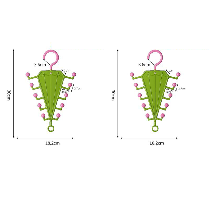 Multi-Functional V-Shaped Double Sided Hanger Storage Rack-2 PCS