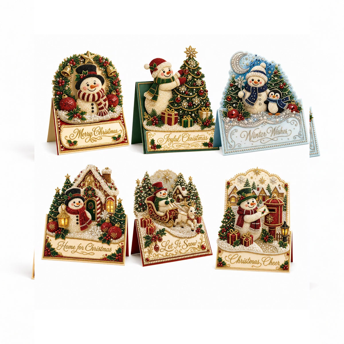 3D Christmas Greeting Card Set – 6 Pack image 9