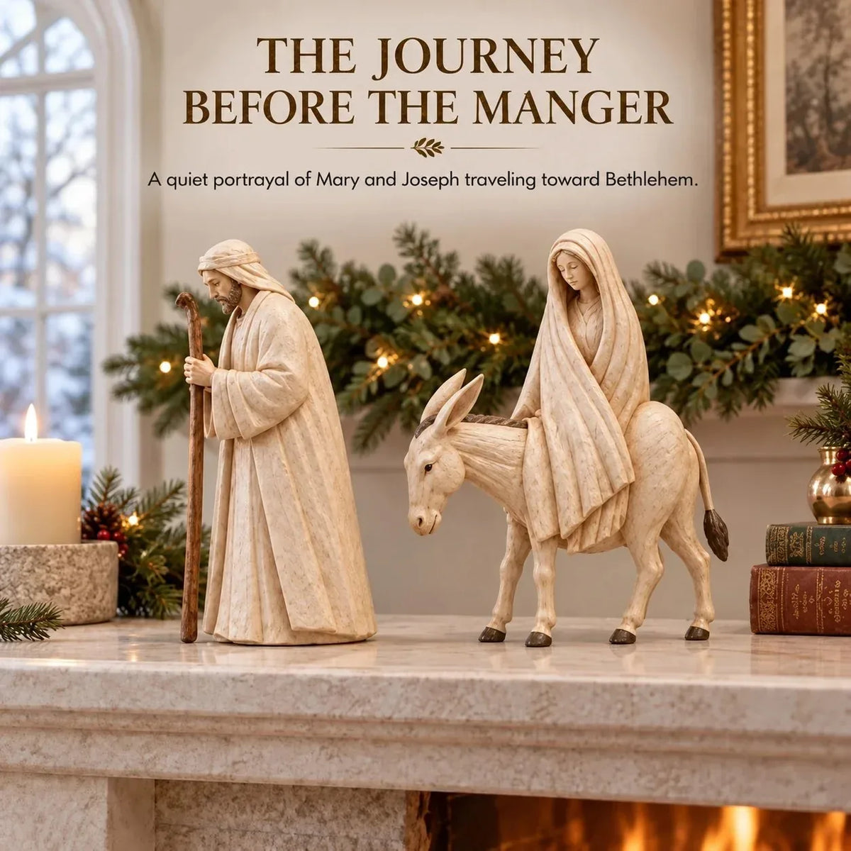 Nativity Figure with Horse, Male or Female Character – image 1