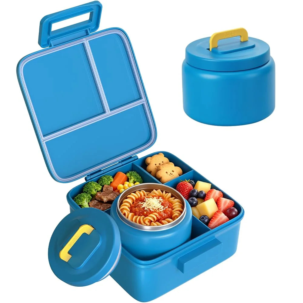 Insulated Bento Lunch Box with Soup Jar