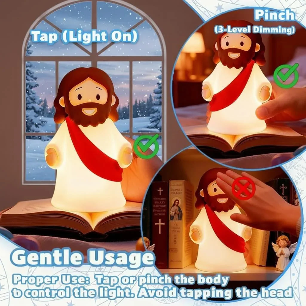 Jesus Figurine Night Light for Gentle Room Accent – image 2