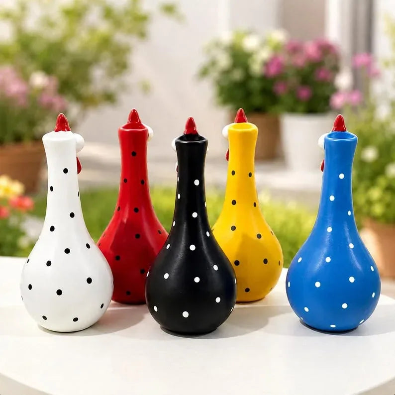 Whimsical Chicken or Cat Flower Vase for Home Decor – image 2