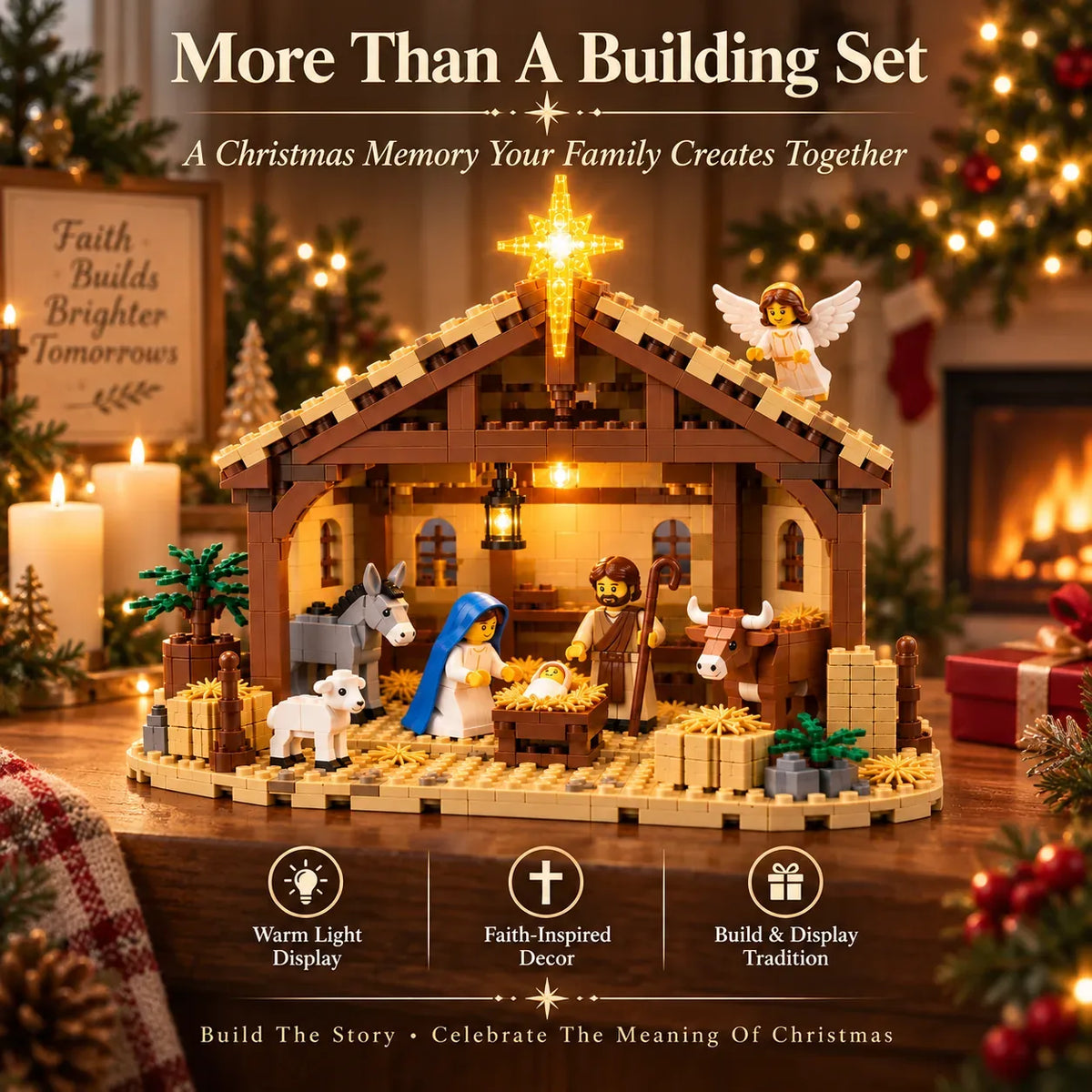 Christmas Nativity Building Block Scene Set – image 2