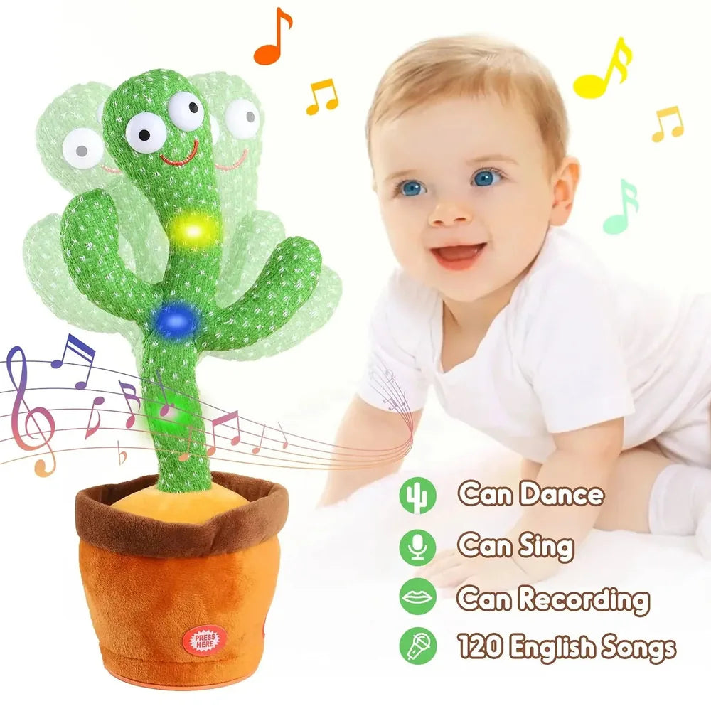 Rechargeable Dancing and Talking Cactus Toy