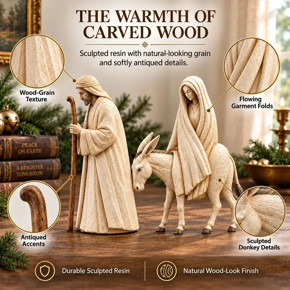 Nativity Figure with Horse, Male or Female Character – image 3