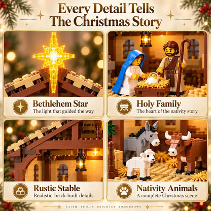Christmas Nativity Building Block Scene Set – image 3