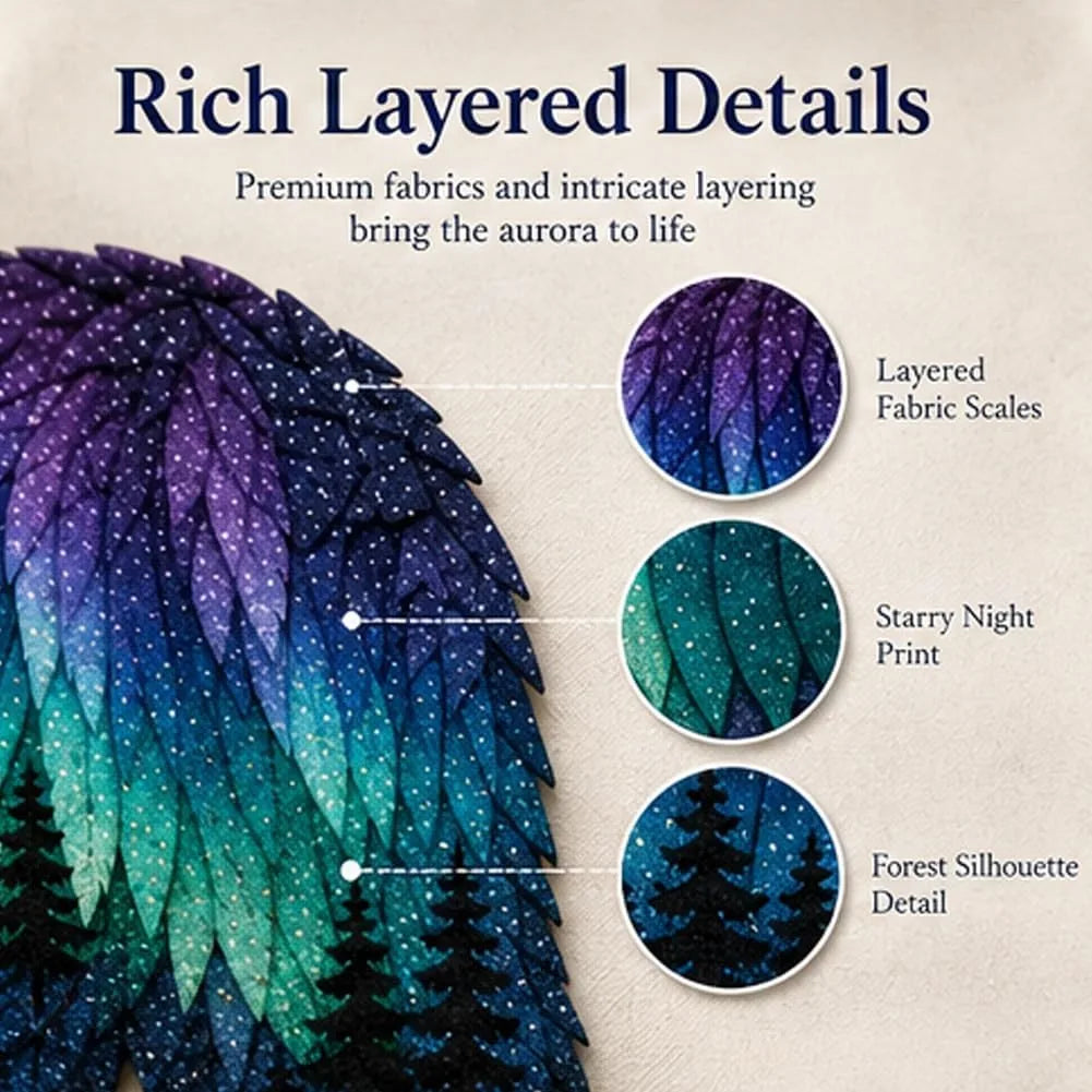 Northern Lights Wildlife Patchwork Art Kit