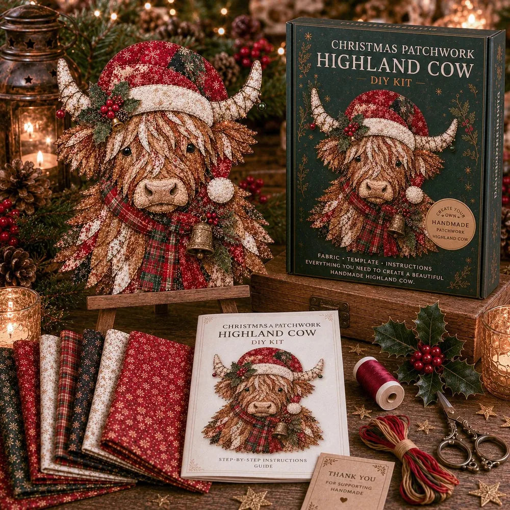 Christmas Patchwork Fabric Ornament Kit