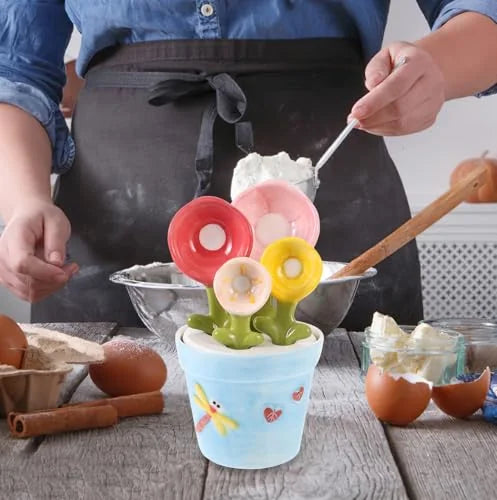 Ceramic Flower Measuring Spoon Set