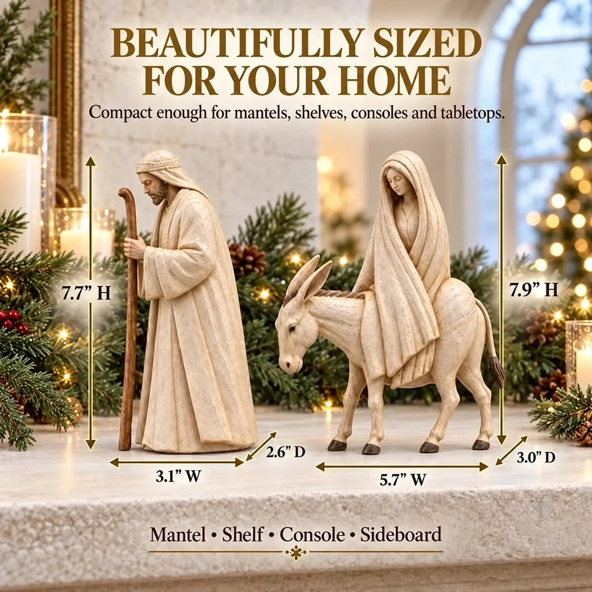 Nativity Figure with Horse, Male or Female Character – image 5