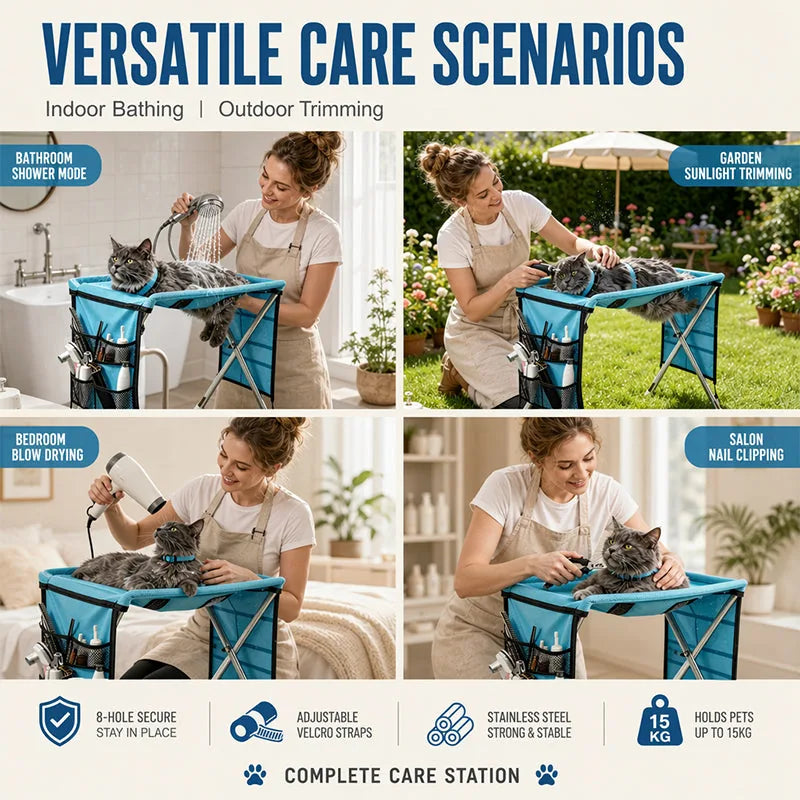 Foldable Pet Grooming and Bath Support Bed – product detail 5