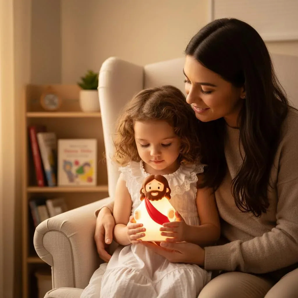 Jesus Figurine Night Light for Gentle Room Accent – image 6