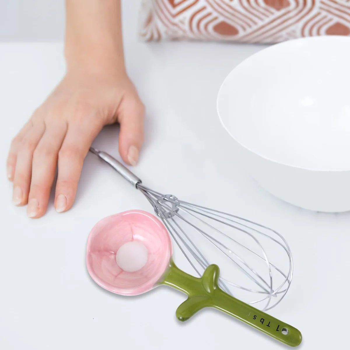 Ceramic Flower Measuring Spoon Set