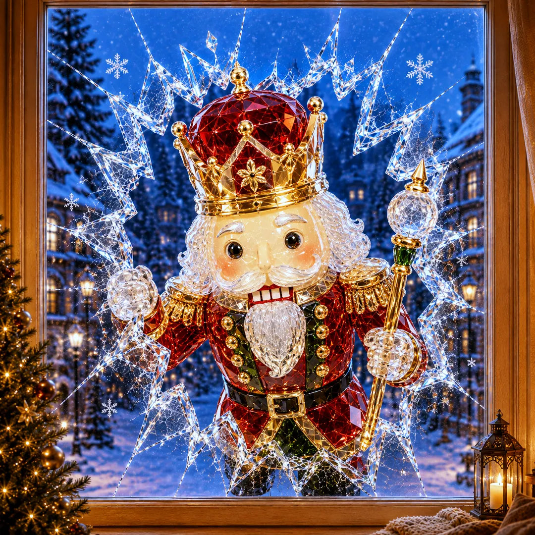 Crystal Christmas Window Decal – 8 Festive Designs
