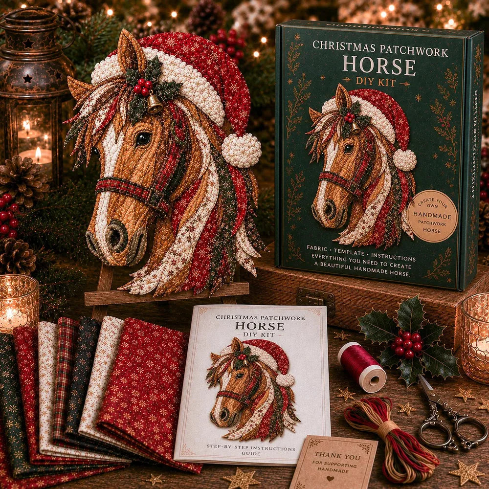 Christmas Patchwork Fabric Ornament Kit