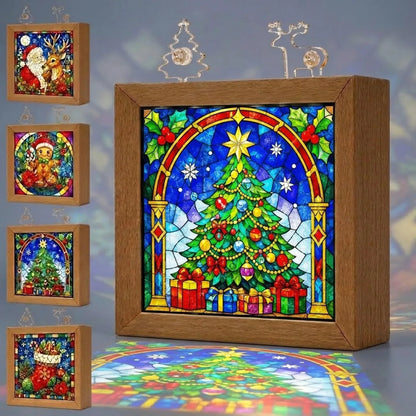Christmas Acrylic Jigsaw Night Light with Wooden Frame – image 9