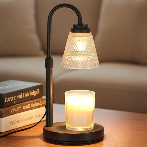 Cozy Candle Warmer Lamp with Timer & Dimmable Light 🎁🌲