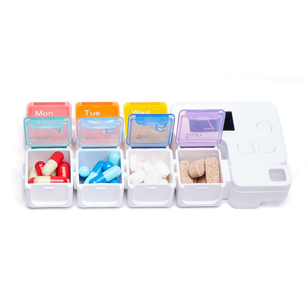 7-Day Electronic Pill Box with Timer Alarm