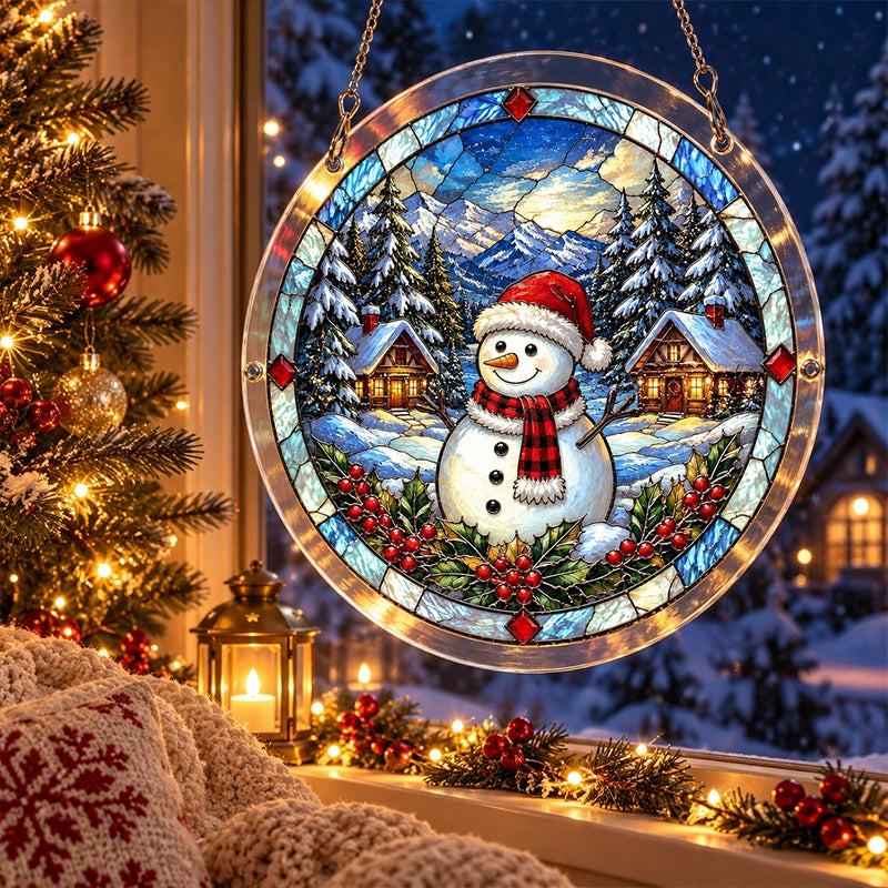 Christmas Window Suncatcher in Eight Festive Designs