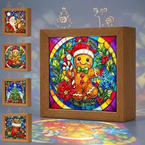 Christmas Acrylic Jigsaw Night Light with Wooden Frame – image 12