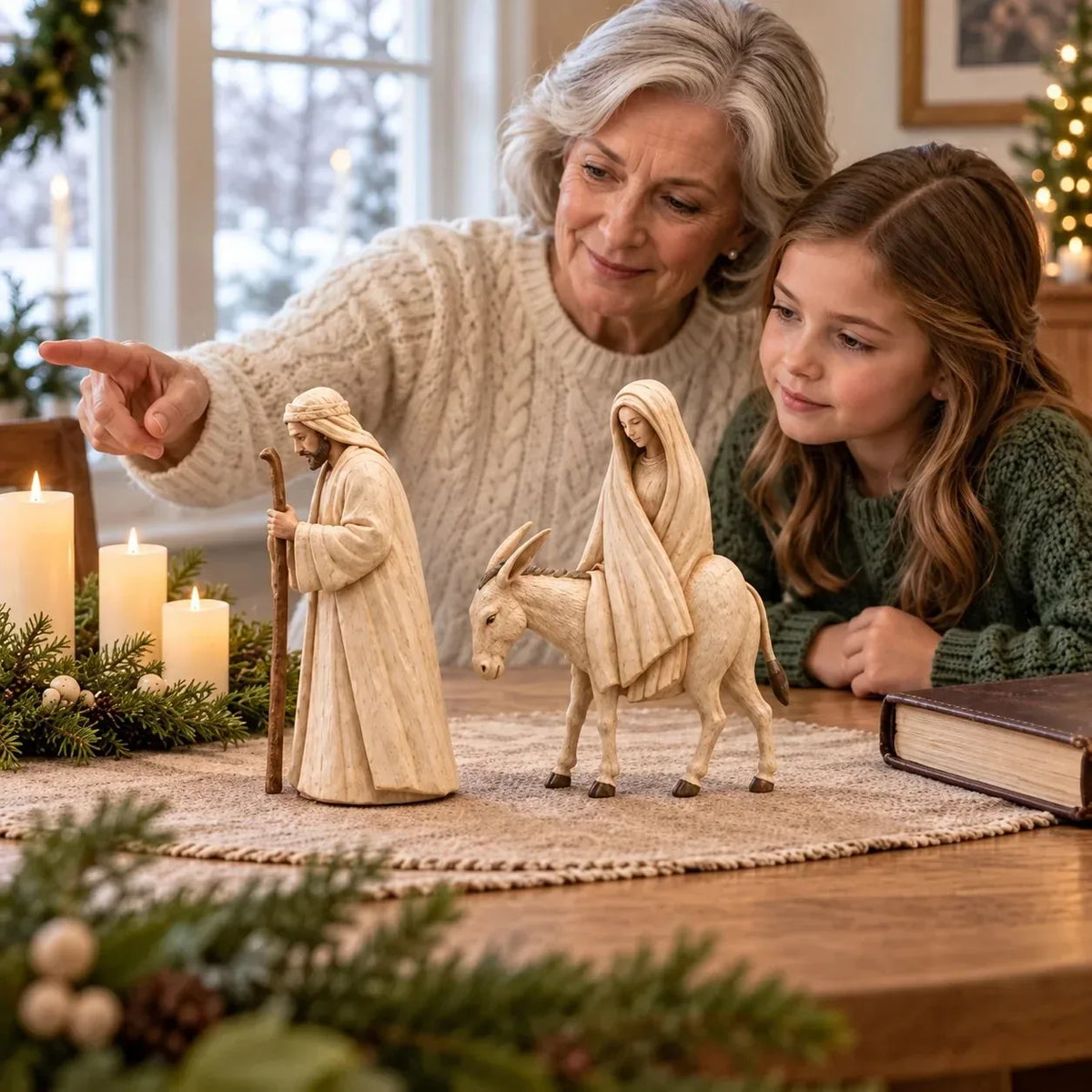 Nativity Figure with Horse, Male or Female Character – image 12