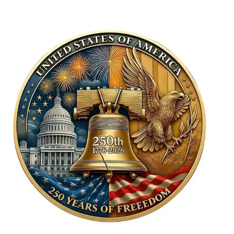 USA 250th Anniversary Decorative Commemorative Coin for Collectors