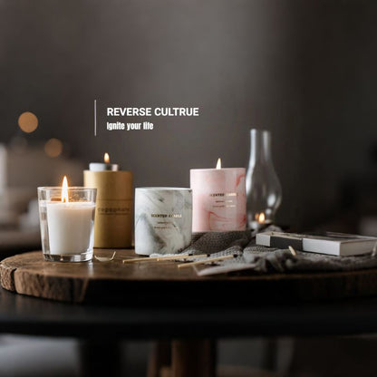 Ceramic Marble.Scented Candles.Soy wax
