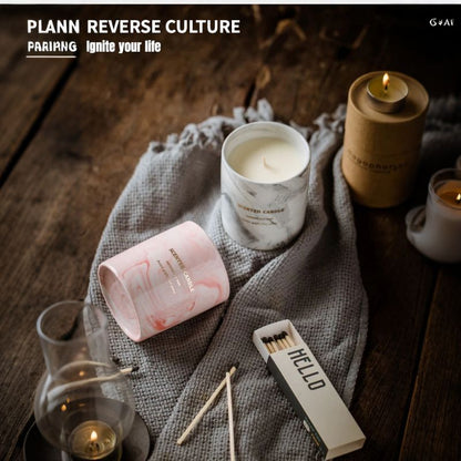 Ceramic Marble.Scented Candles.Soy wax