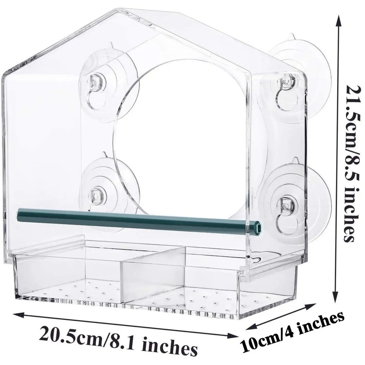 Clear Window Bird Feeder for Close-Up Backyard Watching