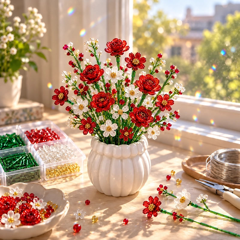DIY Beaded Wildflower Bouquet Craft Kit