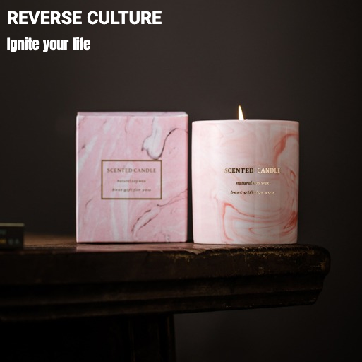 Ceramic Marble.Scented Candles.Soy wax