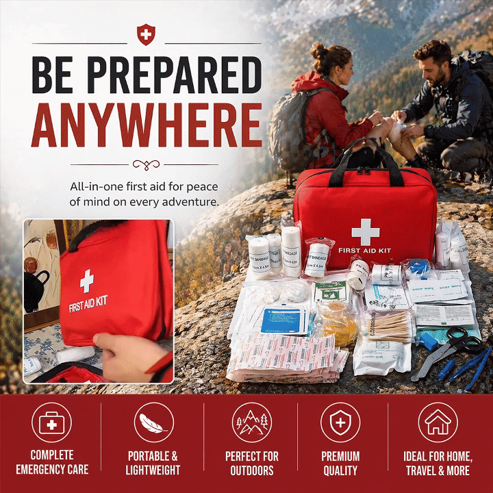 All-Purpose First Aid Kit Portable Emergency Medical Kit