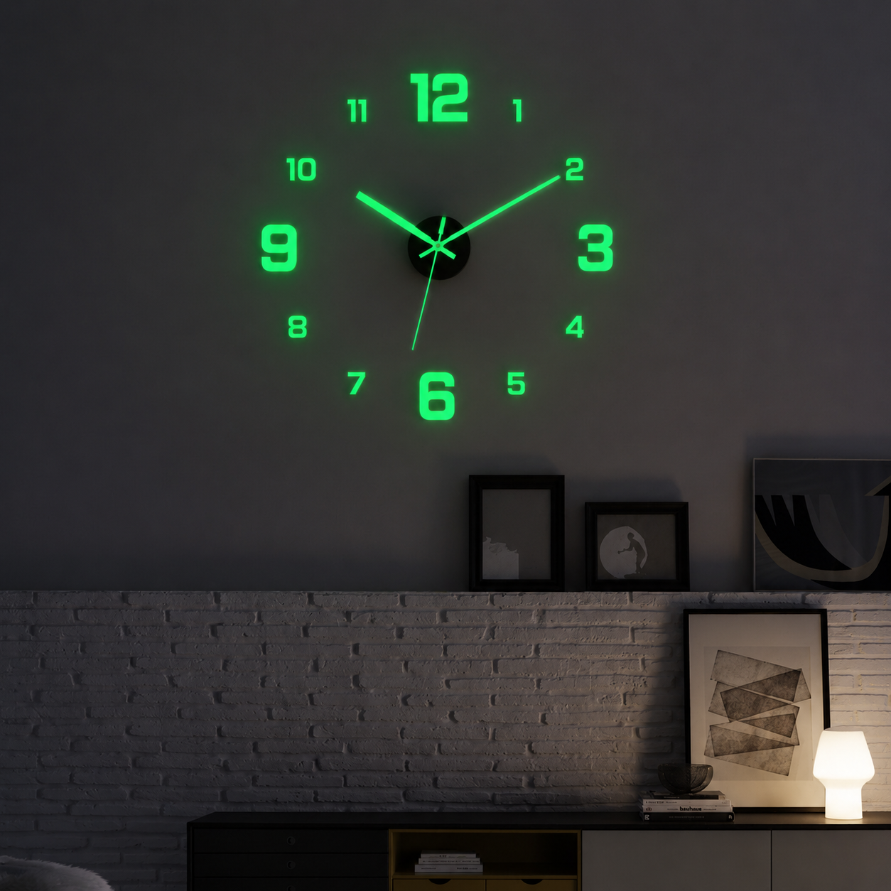 3D DIY Wall Clock Arabic Numerals Clock