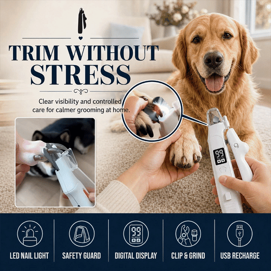 2-in-1 Smart Pet Nail Clipper & Grinder