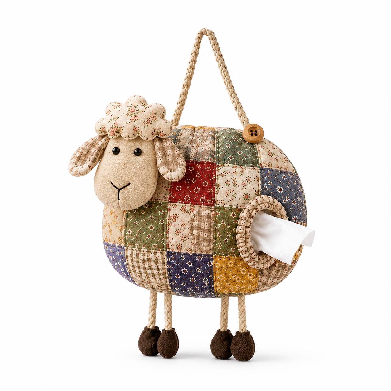 DIY Patchwork Animal Tissue Box Cover Sewing Kit
