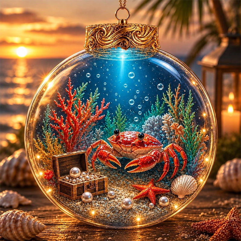Lighted Ocean Animal Diorama Ornament