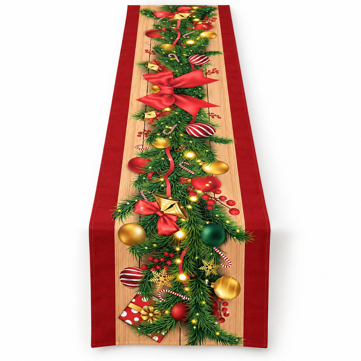 Festive Christmas Table Runner for Holiday Dining Décor