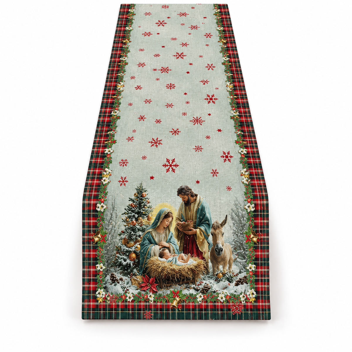 Festive Christmas Table Runner for Holiday Dining Décor