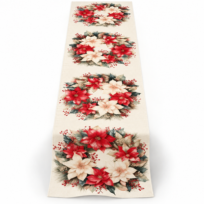 Festive Christmas Table Runner for Holiday Dining Décor