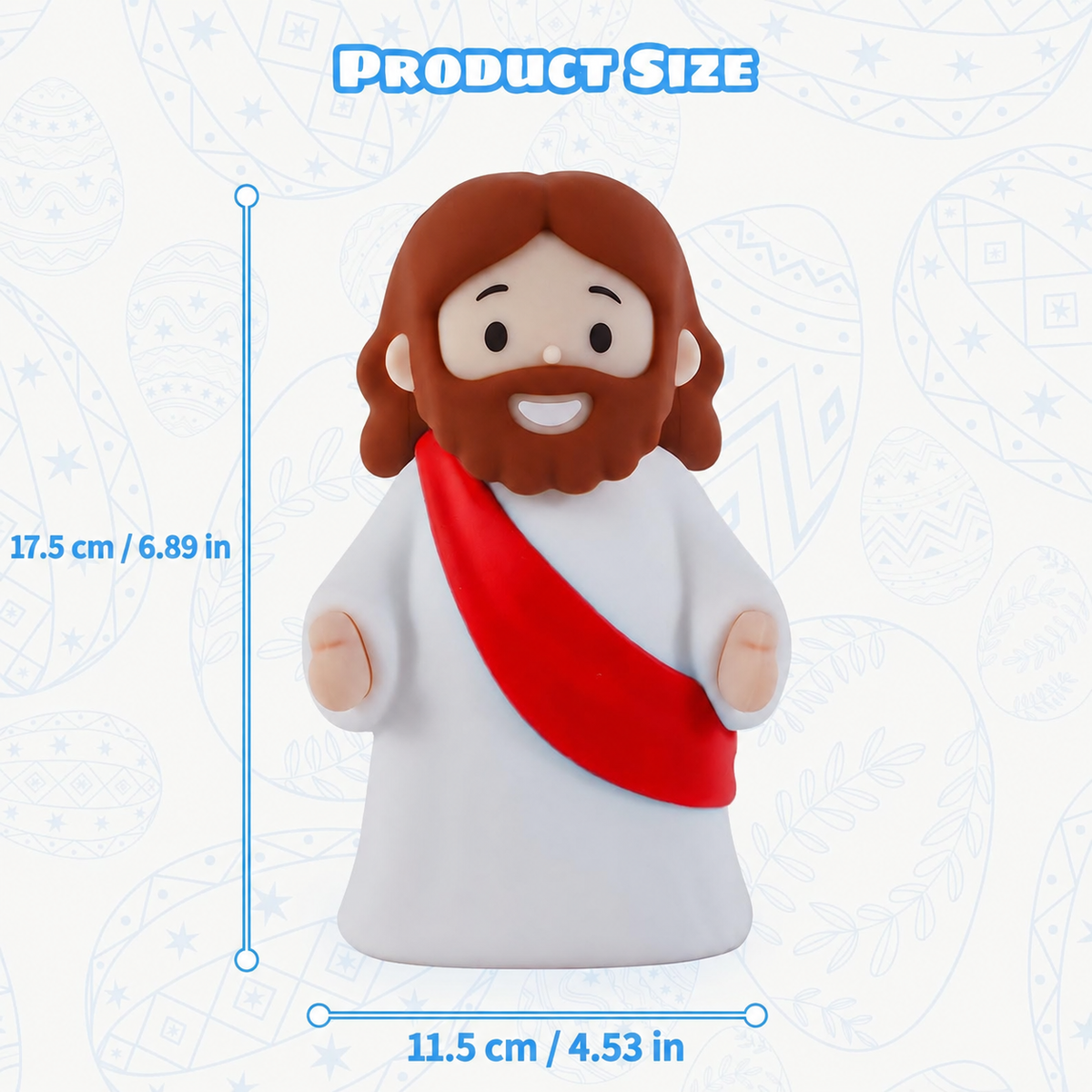 Jesus Figurine Night Light for Gentle Room Accent