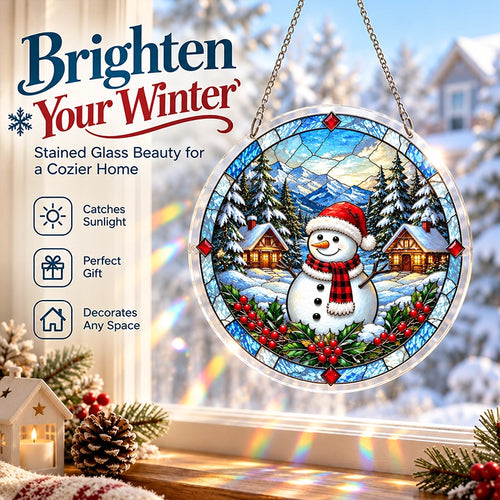 Christmas Window Suncatcher in Eight Festive Designs