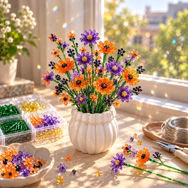 DIY Beaded Wildflower Bouquet Craft Kit