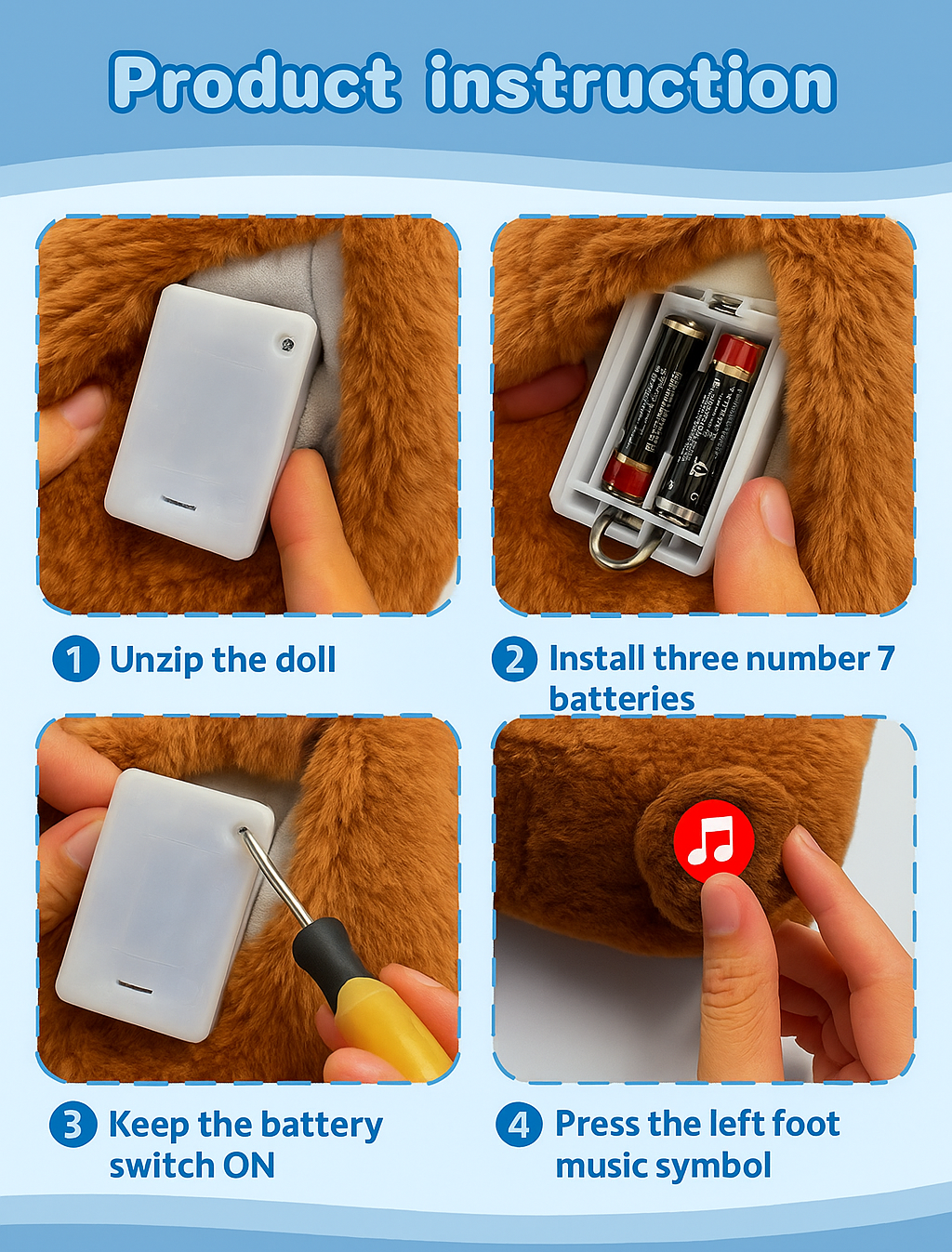 Breathing Capybara teddy bear for a good night's sleep