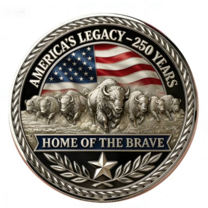 USA 250th Anniversary Decorative Commemorative Coin for Collectors