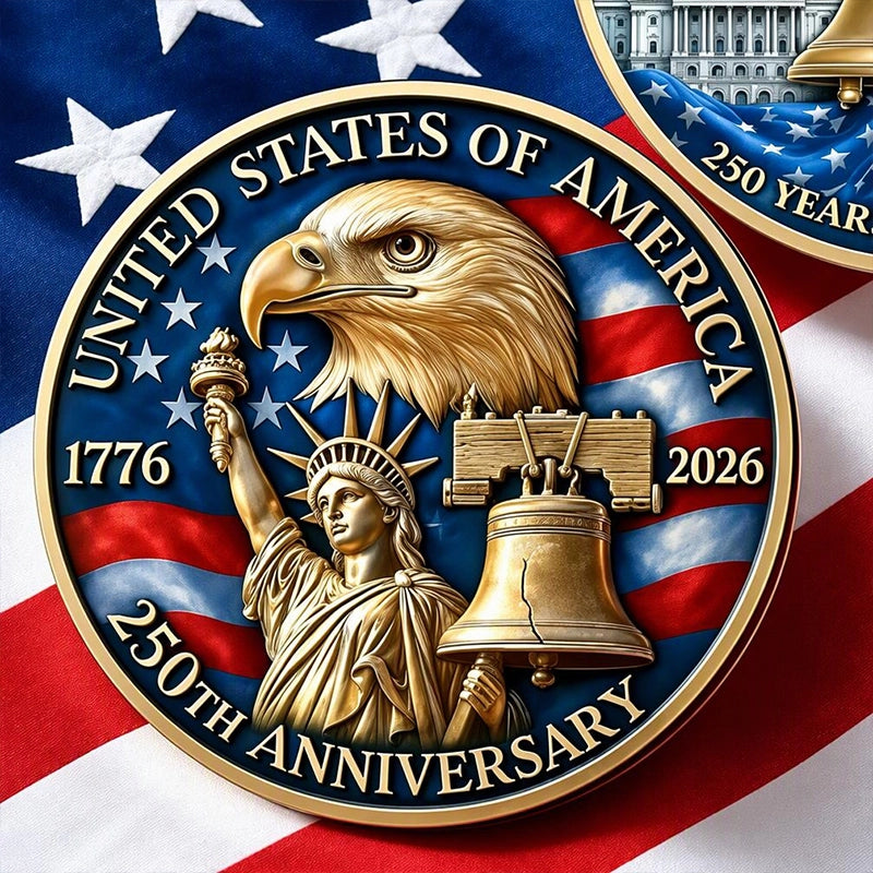 USA 250th Anniversary Decorative Commemorative Coin for Collectors